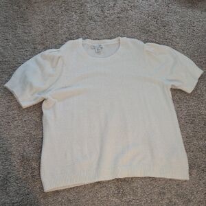 Rachel Zoe Ivory Knit Pullover Sweater